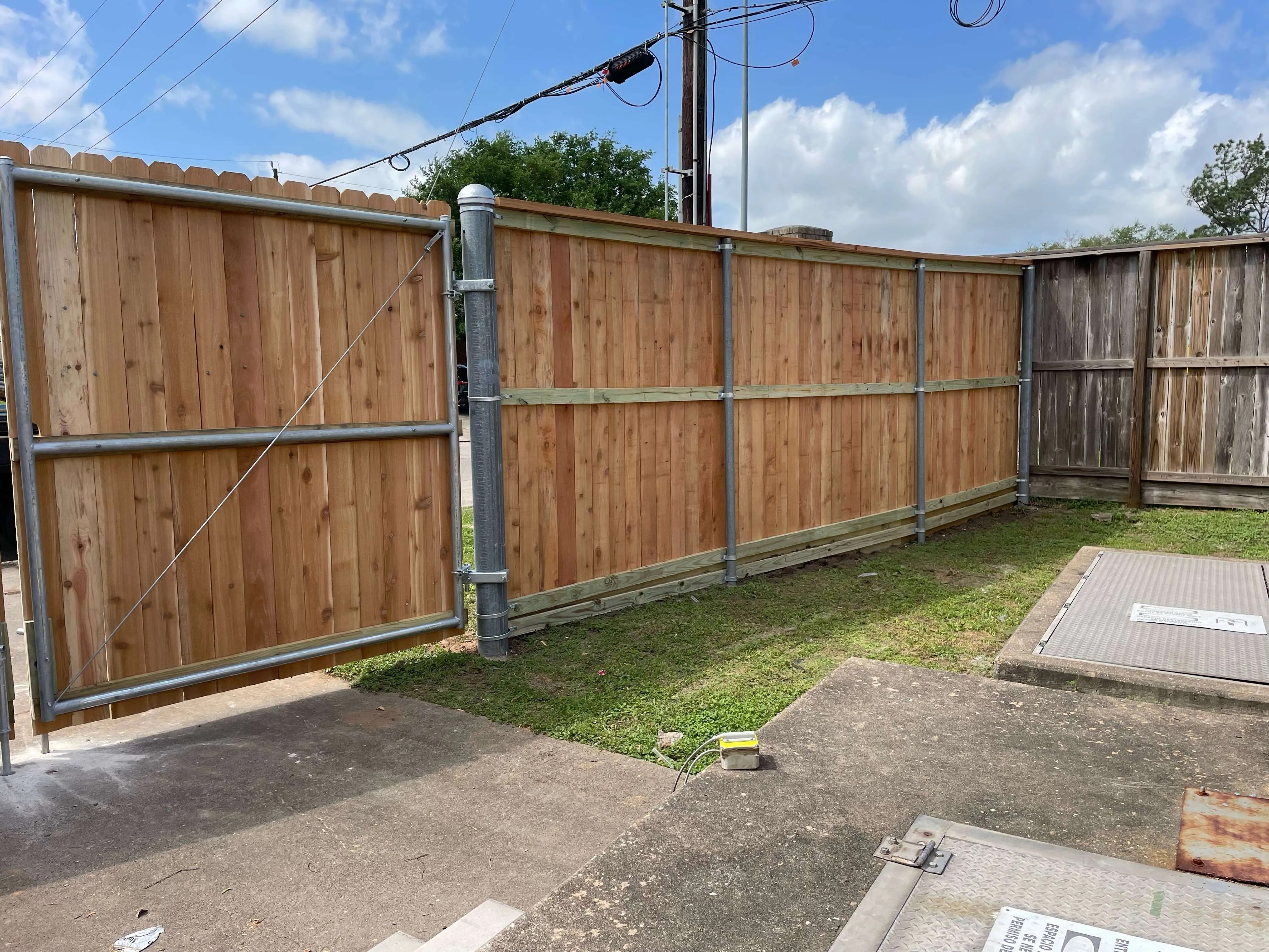 Commercial Wood Fencing Clements Fence Company Katy TX