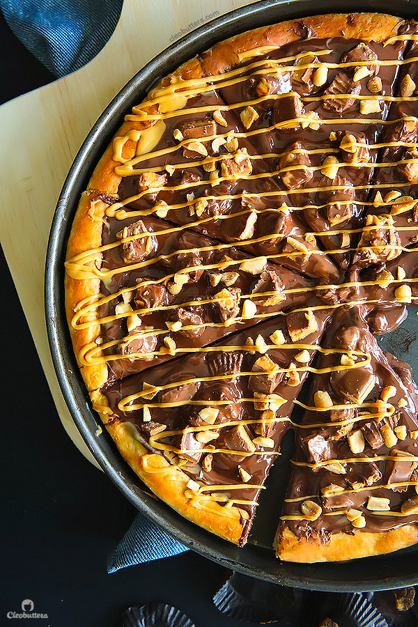 Peanut Butter Cup Pizza Cleobuttera
