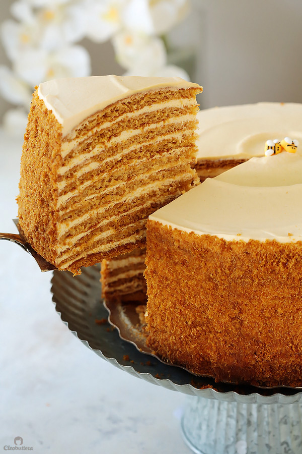 The Most Amazing Russian Honey Cake Cleobuttera