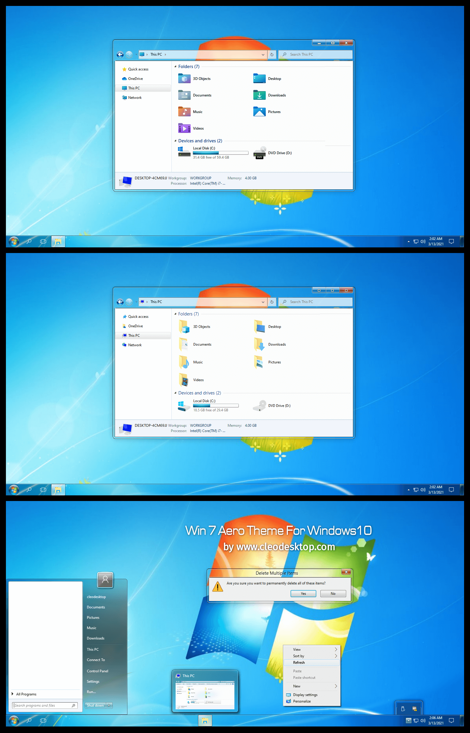 Windows 7 Aero Theme For All Windows 10 Cleodesktop