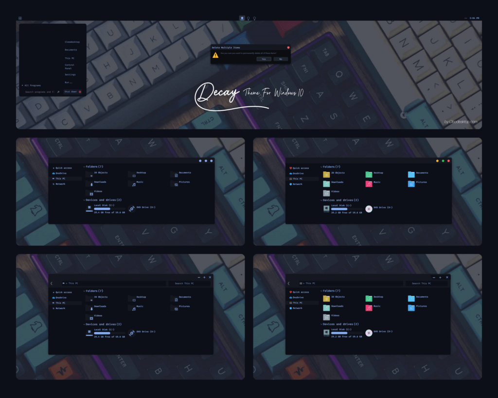 Decay Theme For Windows 10 Cleodesktop