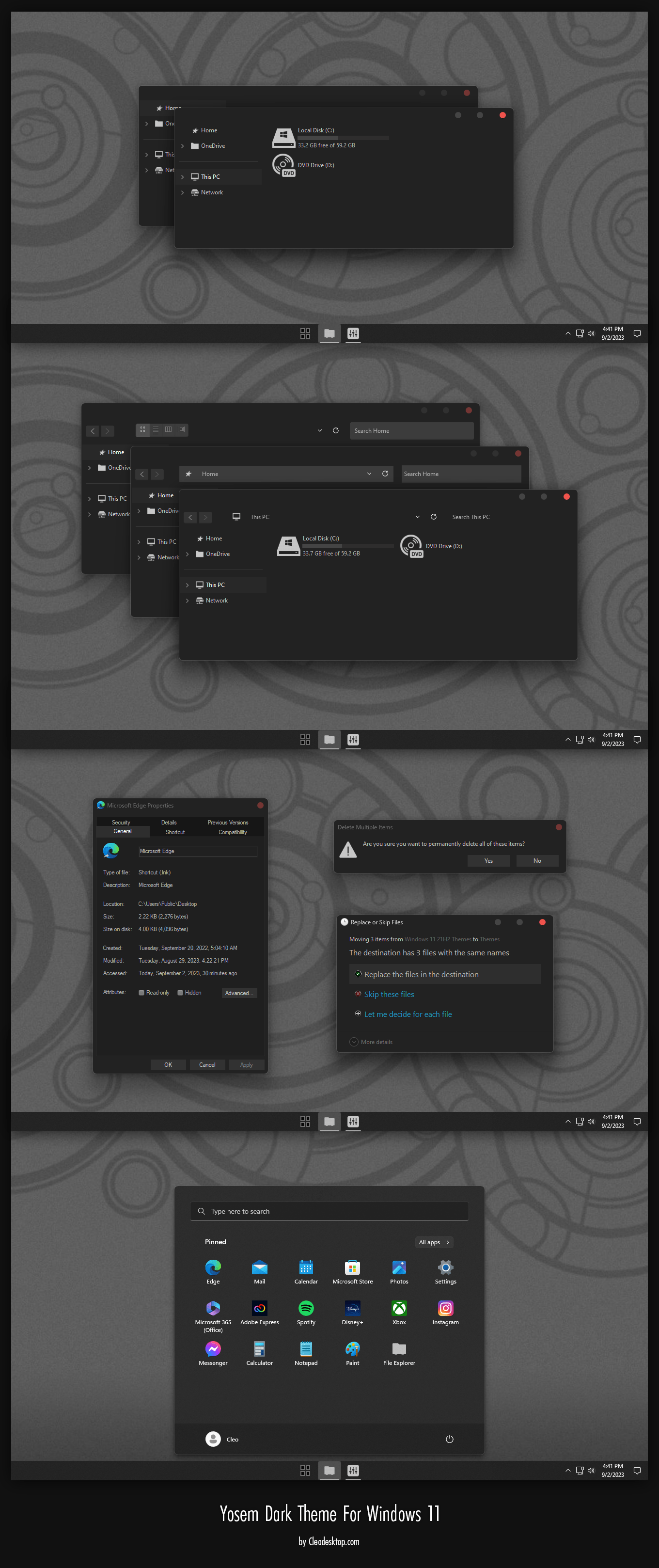 Yosem Dark Theme For Windows 11 Cleodesktop