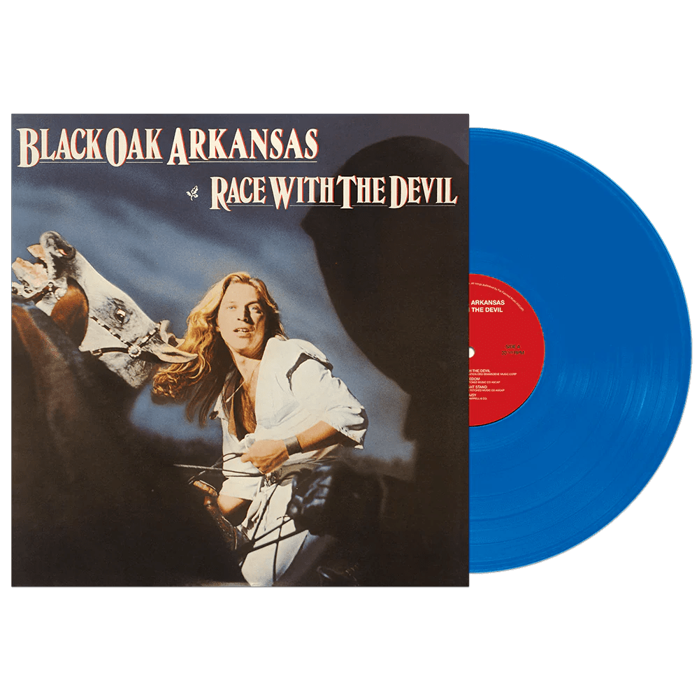 Black Oak Arkansas Carrera con el diablo (vinilo azul)