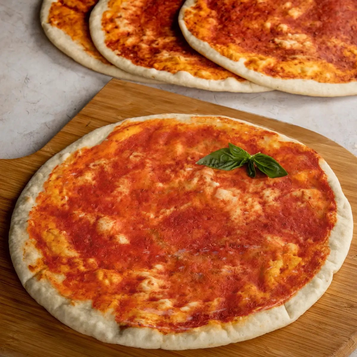 Thin Crust Tomato Pizza Base Large (Bulk 5 x 300 g) — Cleo's Kitchen