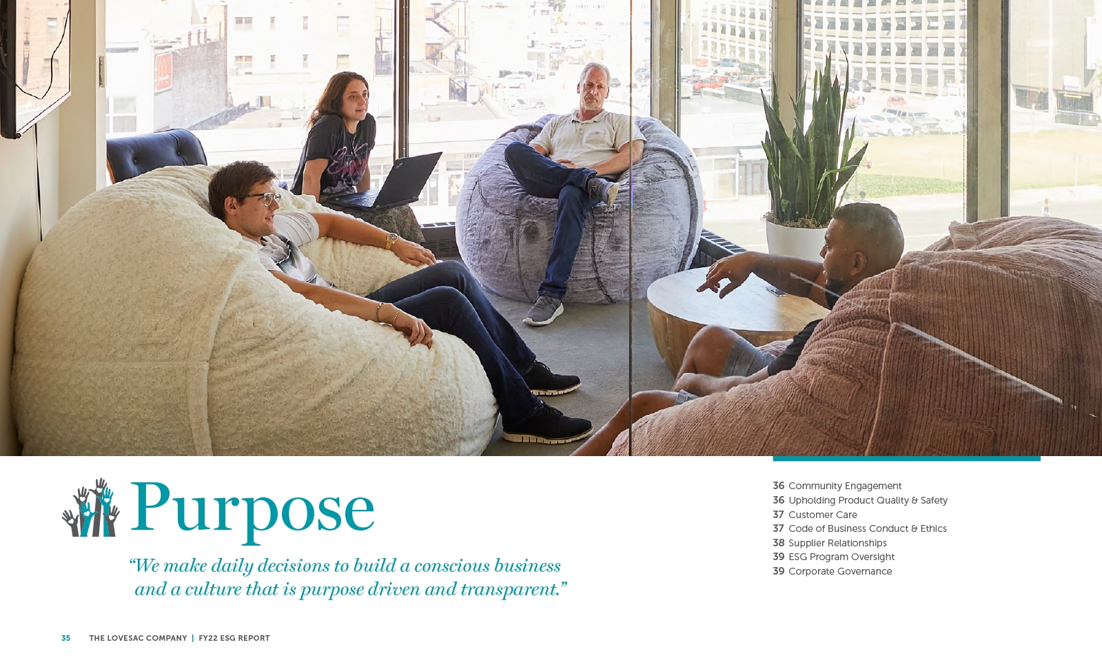 Designing with love for Lovesac Cleveland Design
