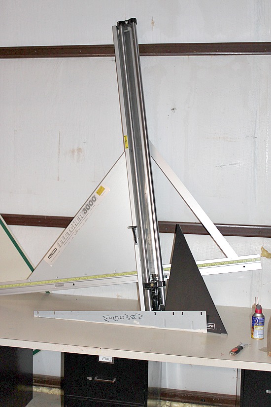 FletcherTerry 3000 Glass Cutter Wall Mount, Used Picture Framing Equipment