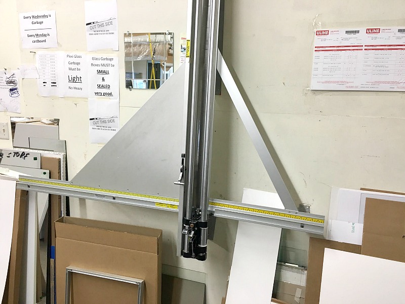 Used FletcherTerry 3000 Glass Cutter Wall Mount, Equipment