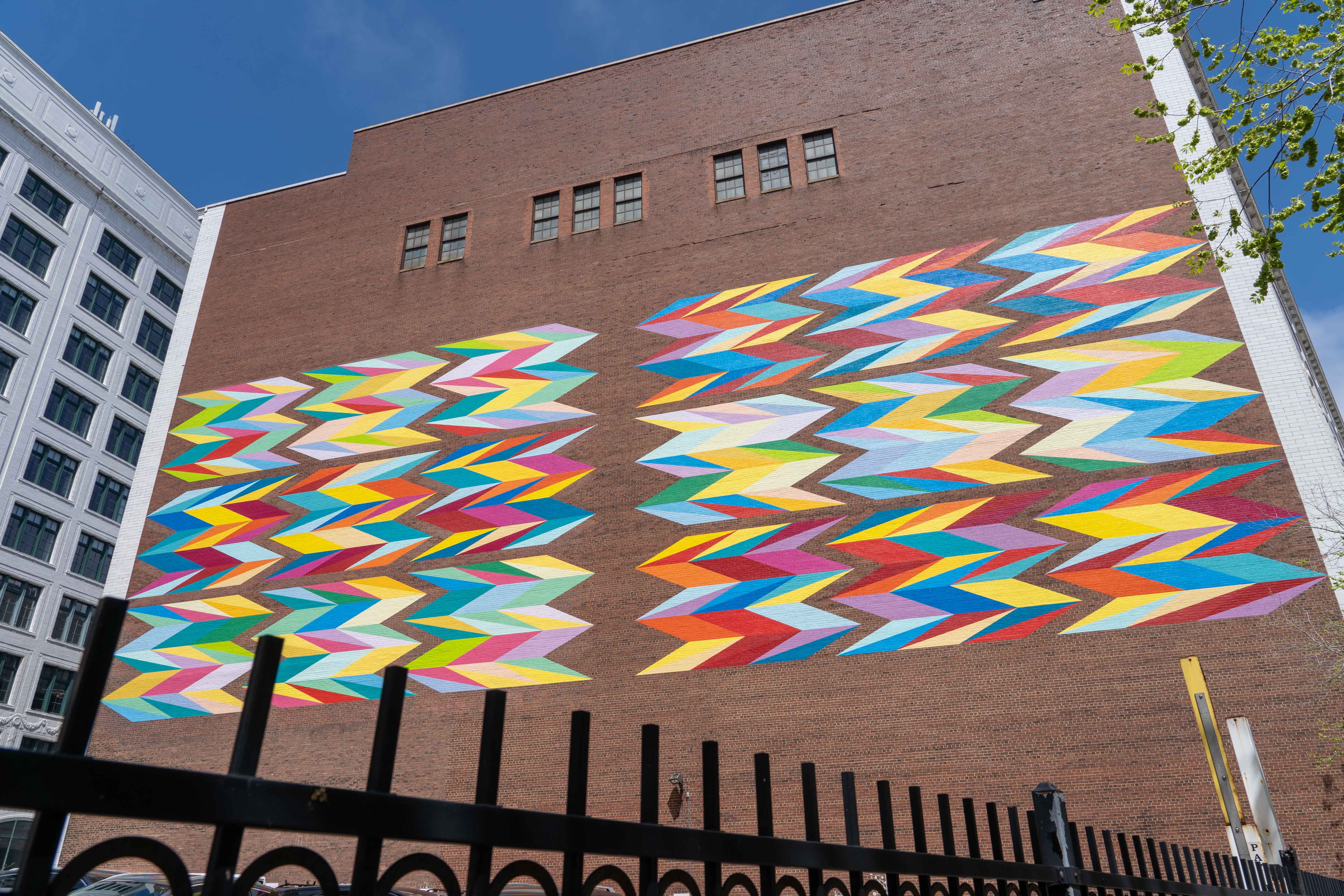 Constellation mural in downtown Cleveland