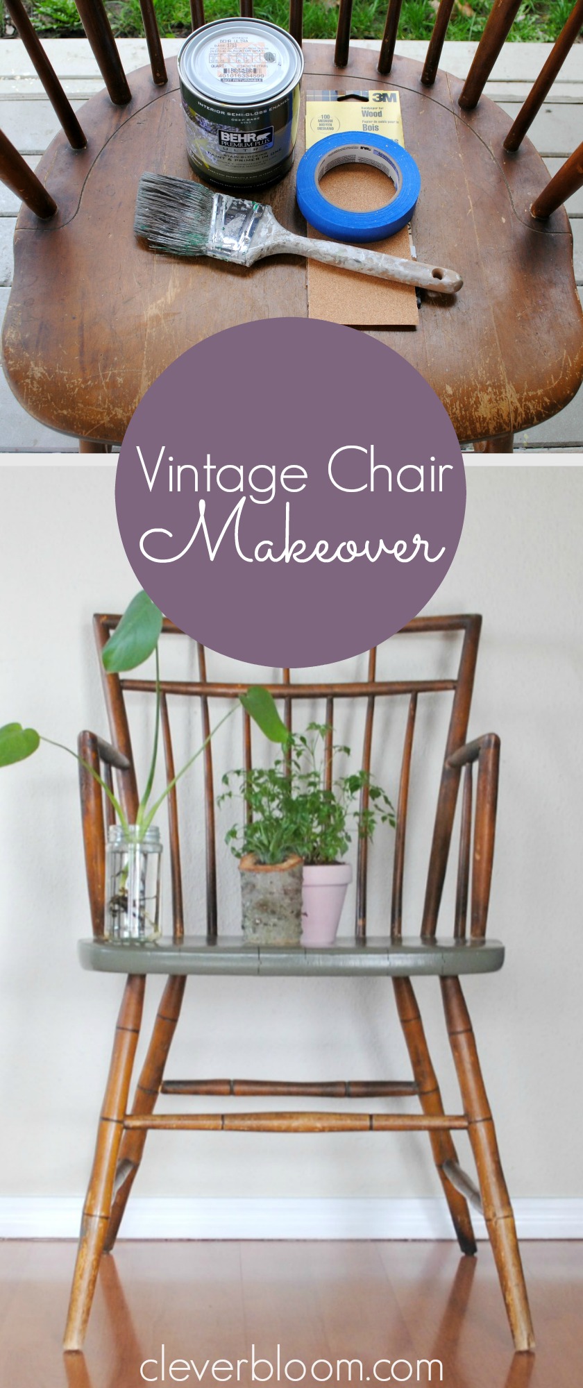 Vintage Chair Makeover Clever Bloom