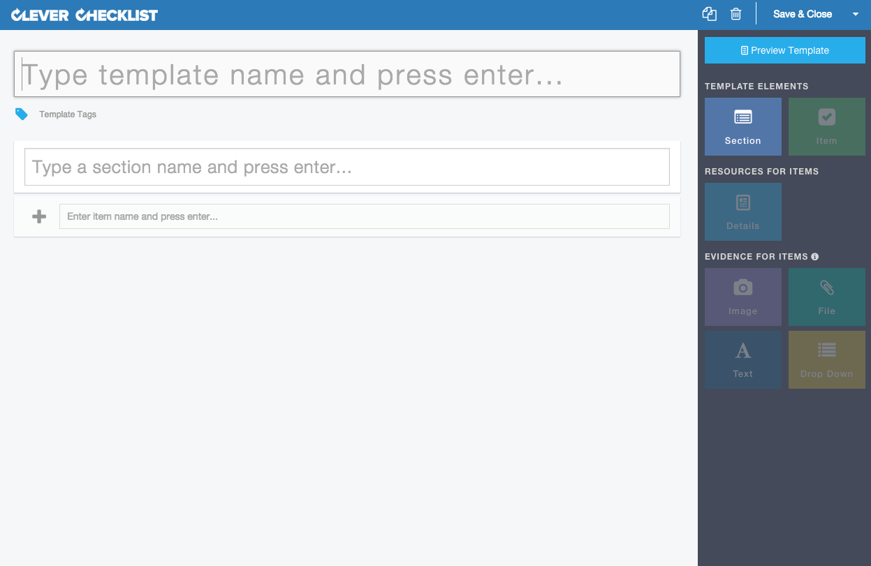 Editing a Template Clever Checklist Docs