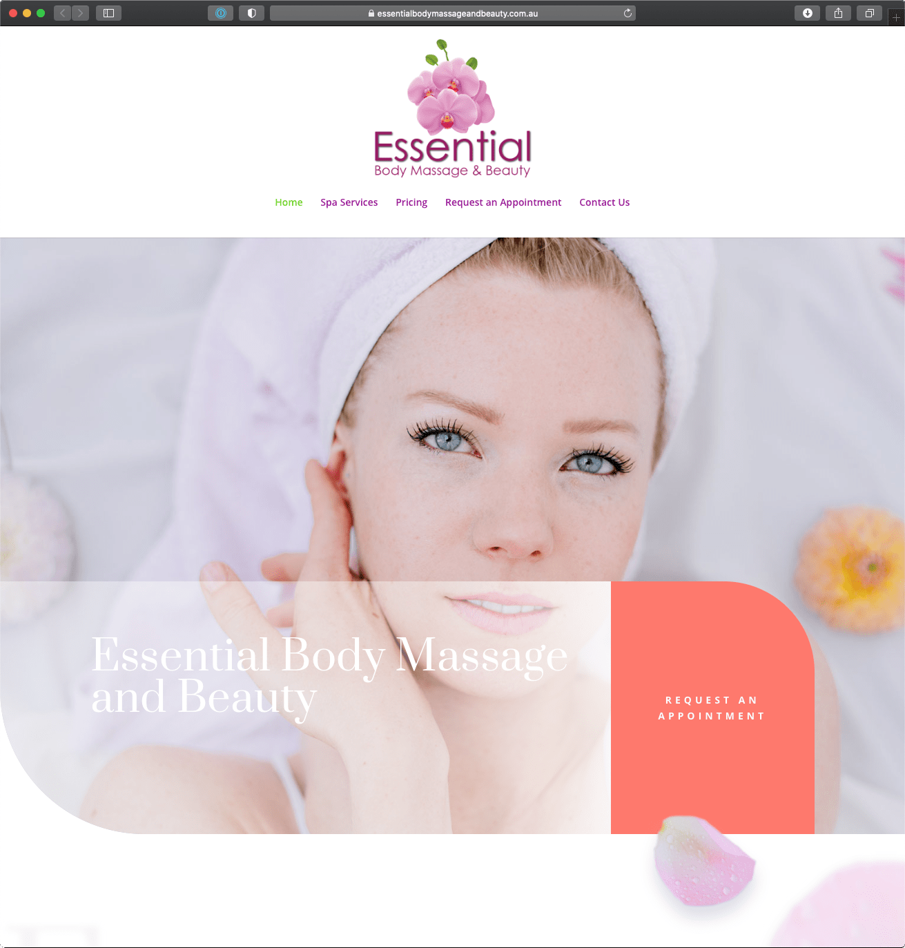 Essential Body Massage and Beauty Clever Dog Design