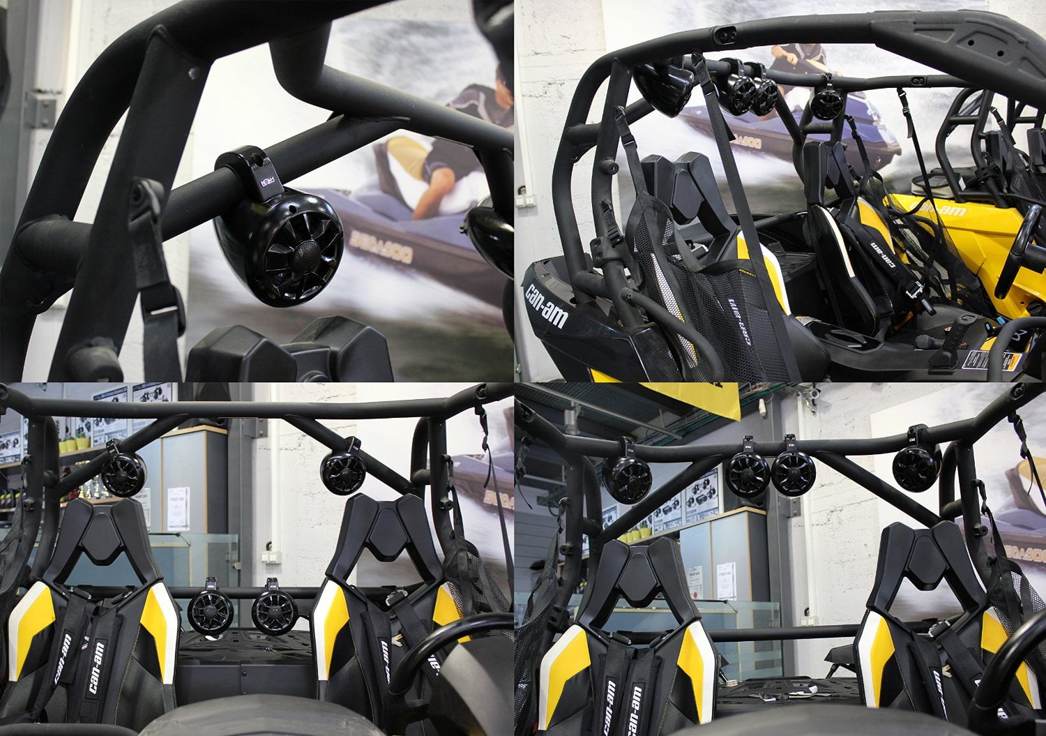 Can Am Commander / Maverick Roof With Stereo Speakers & Radio