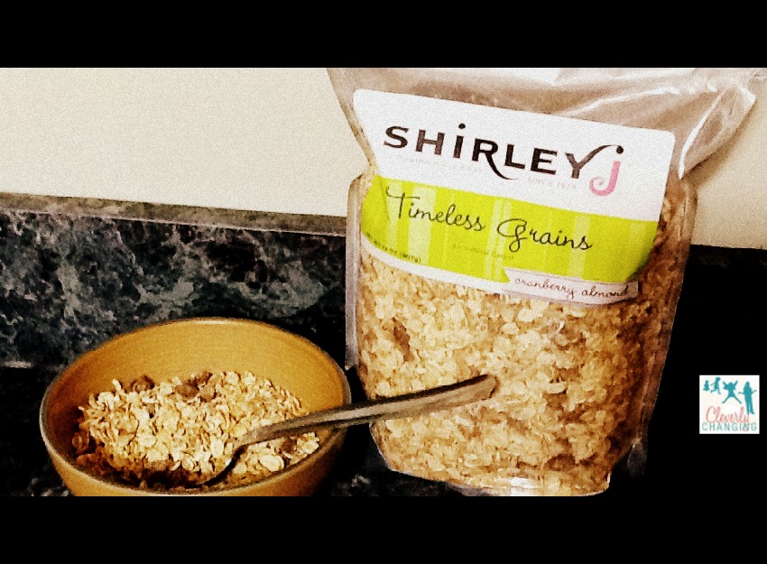 Review and Giveaway Shirley J Timeless Grains Cranberry Almond Cereal Cleverly Changing