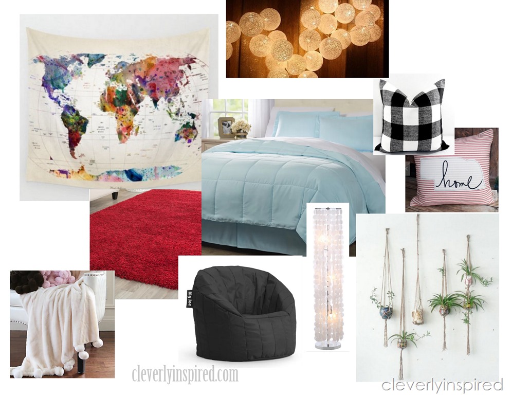 Colorful Dorm Idea Board Cleverly Inspired