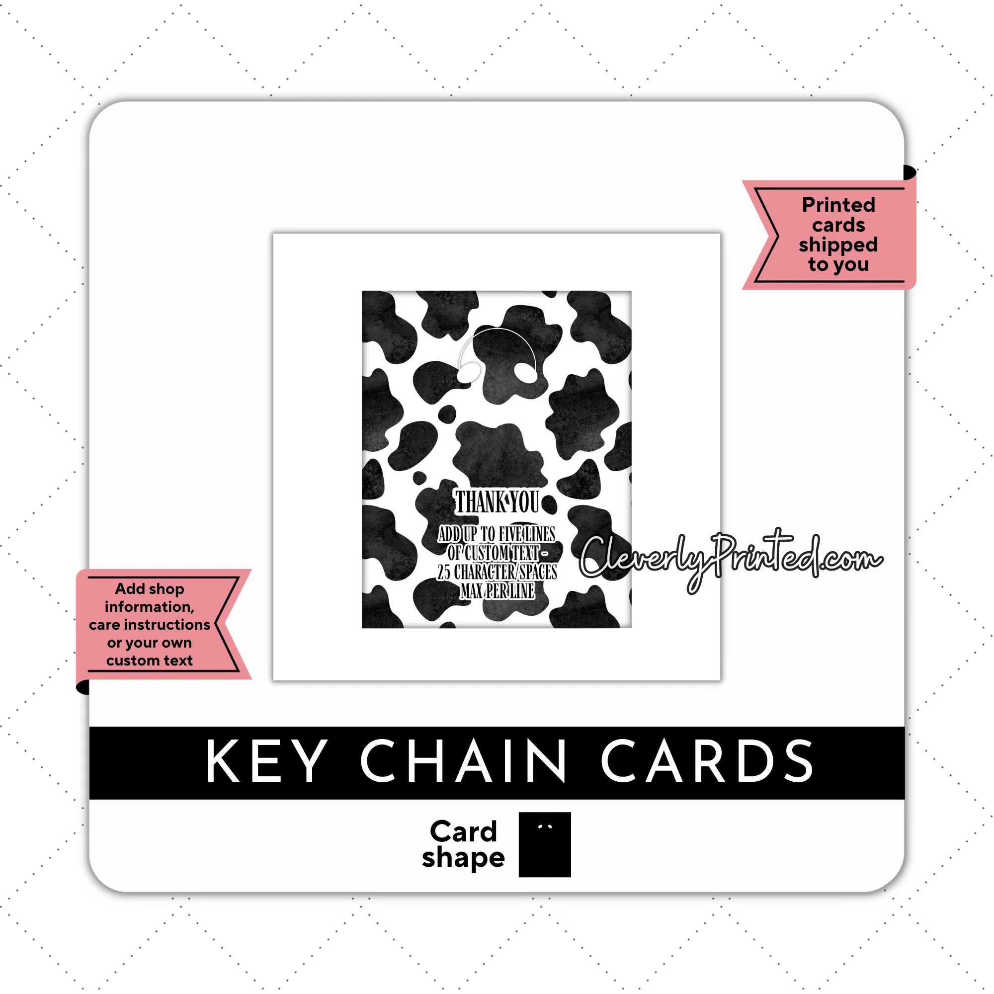 KEY CHAIN CARDS KC003 Cleverly Printed