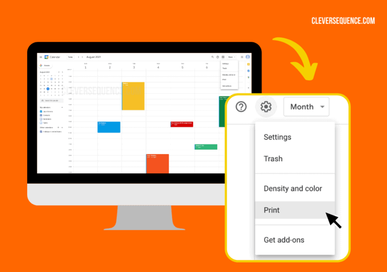 6 Steps to Save Google Calendar as PDF September 2023