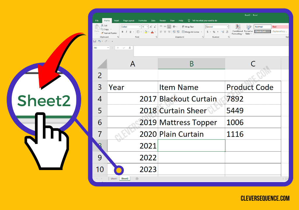 Copy Data From One Sheet to Another in Excel Using Formula