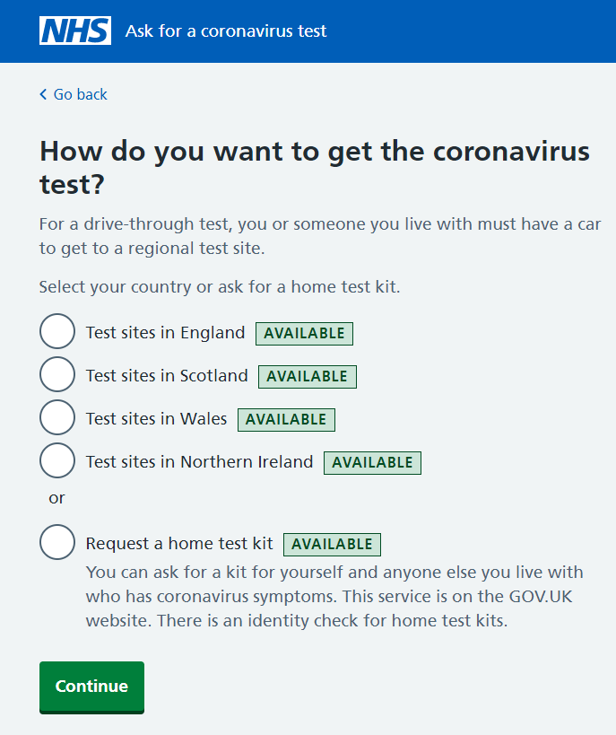 Guidance on Booking a Coronavirus Test Cabot Learning Federation