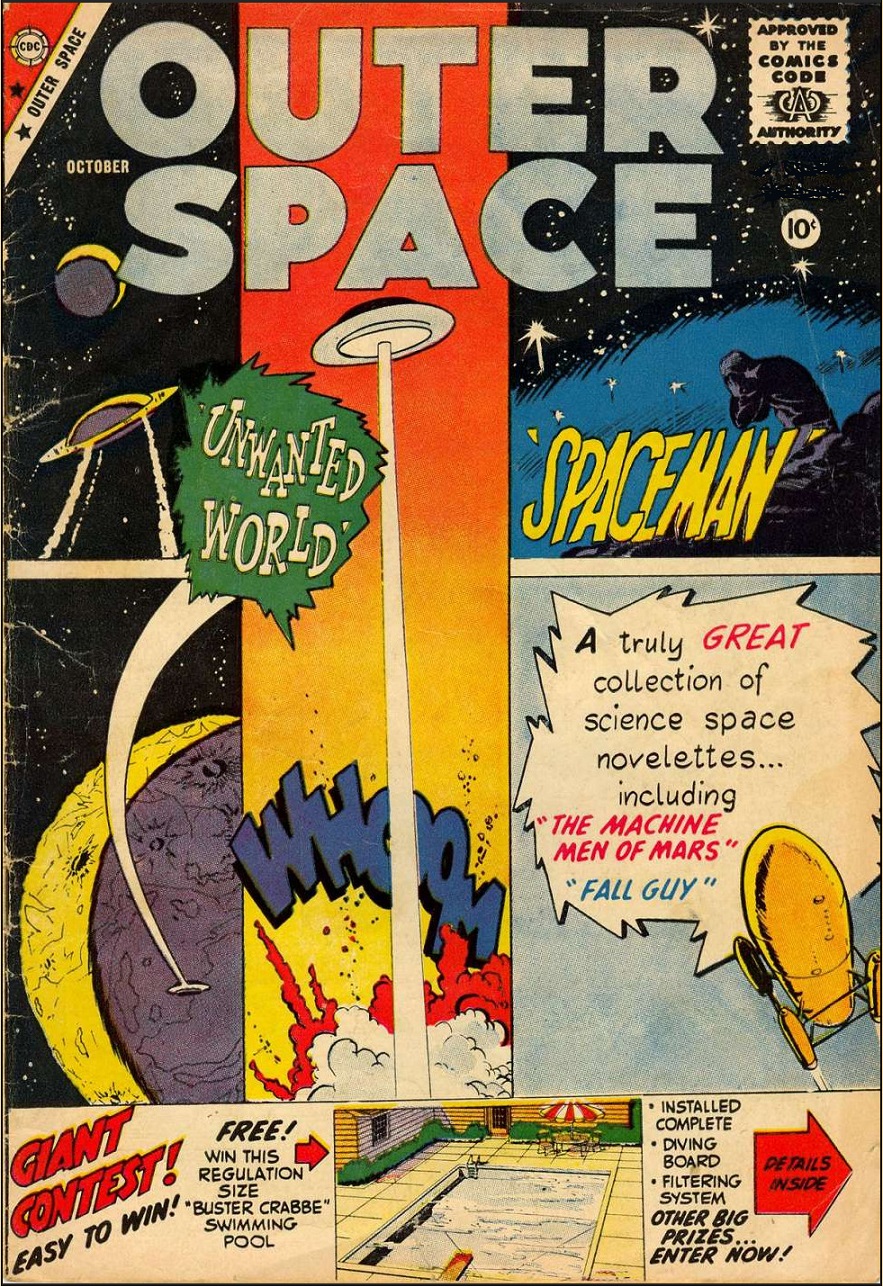 Outer Space Comic Covers from the 1950s 3 UiiR exploring life thru