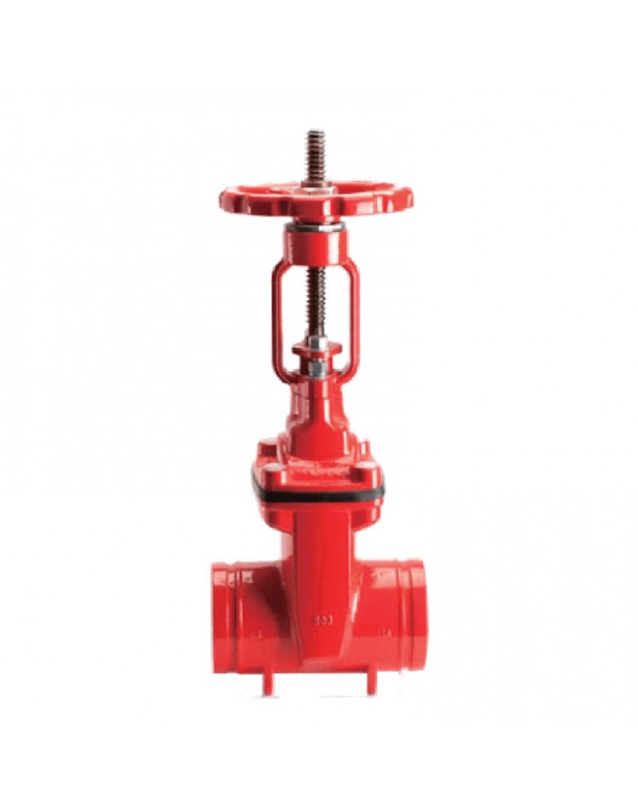 2" DUCTILE IRON GROOVED END RESILIENT SEATED OS&Y GATE VALVE (UL/FM)