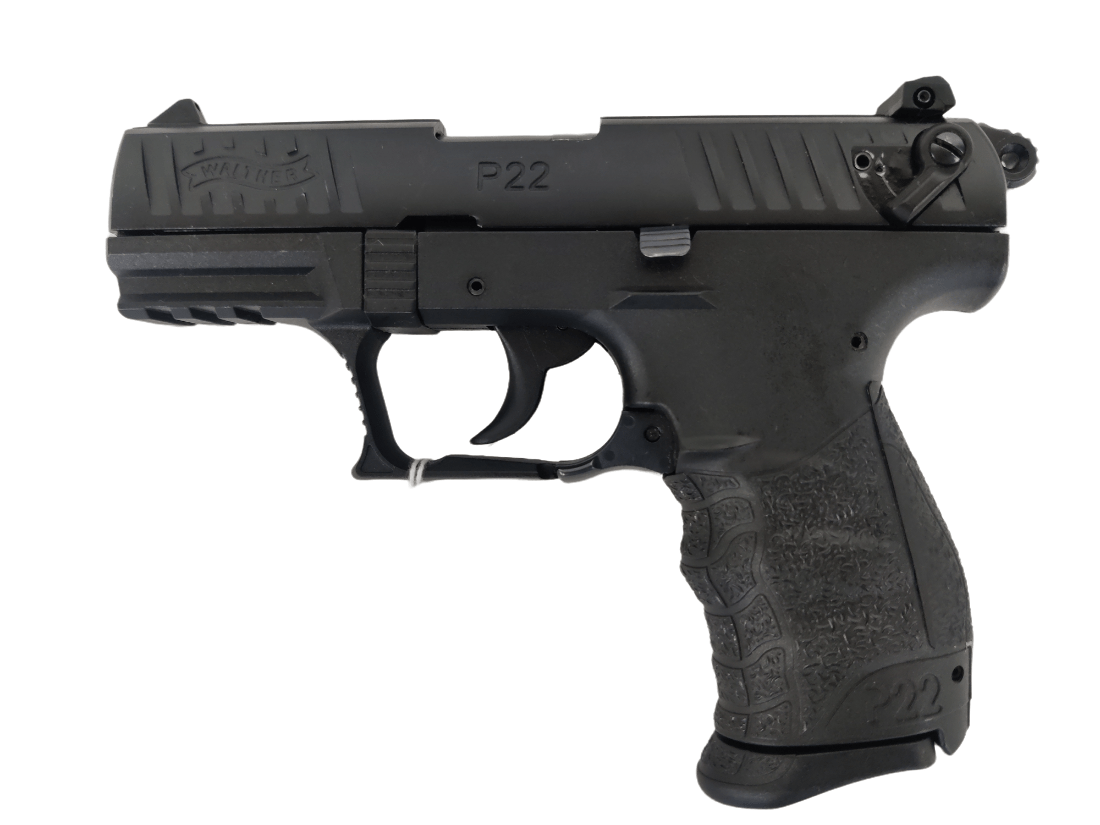 Used Walther P22 SemiAuto .22LR Pistol 3.4" Barrel, 10rd, w/2 Mags