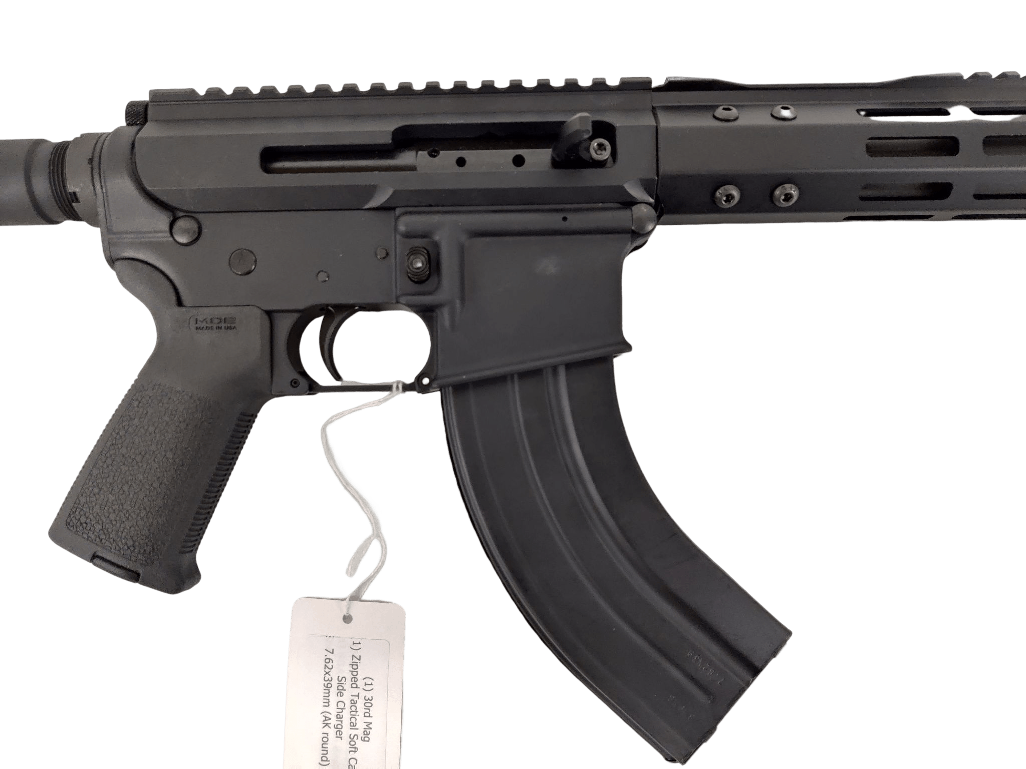 Anderson AR15 Pistol 7.62x39mm 7.5in Barrel Side Charger w/30rd Mag