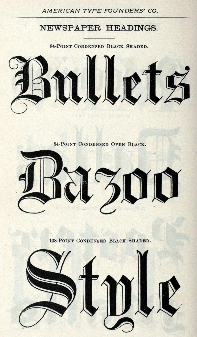 Like oldfashioned fonts See dozens of vintage typefaces