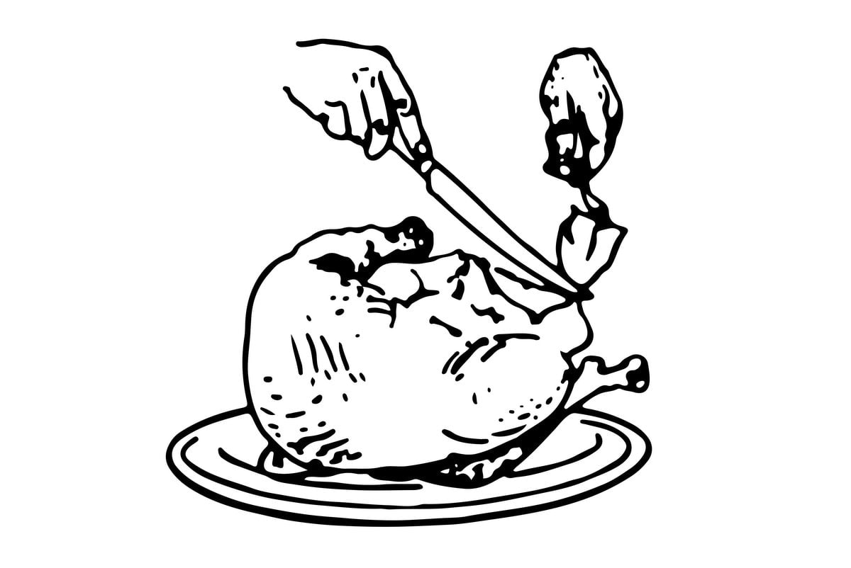 Thanksgiving dinner How to carve turkey, stepbystep, plus