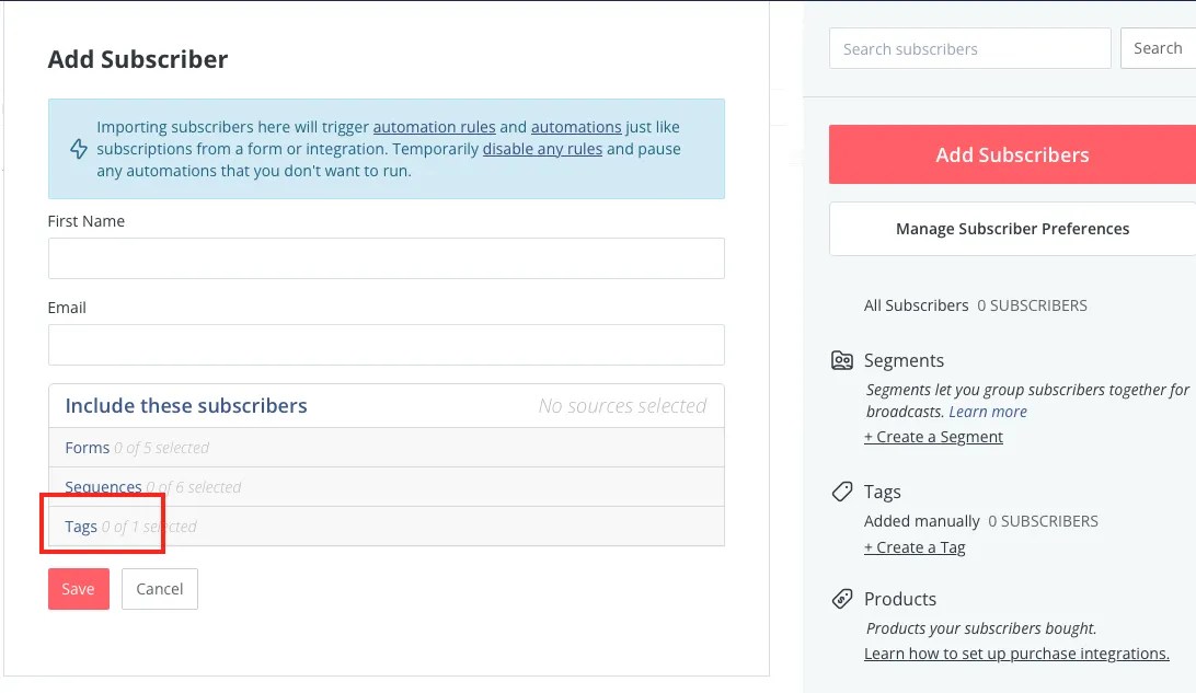Getting started with ConvertKit, Part 2 Adding Subscribers » Click and