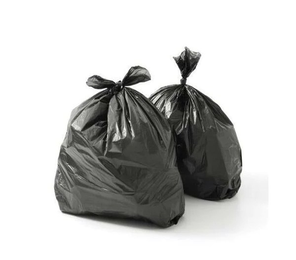 Refuse Bag Black L/Duty 20 Micron (Pack Of 200) Click Clean