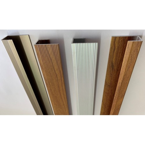 Aluminum C trim for laminate flooring