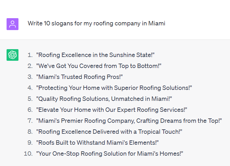 Roofing Slogan Generator Creating Memorable Roofing Company Taglines