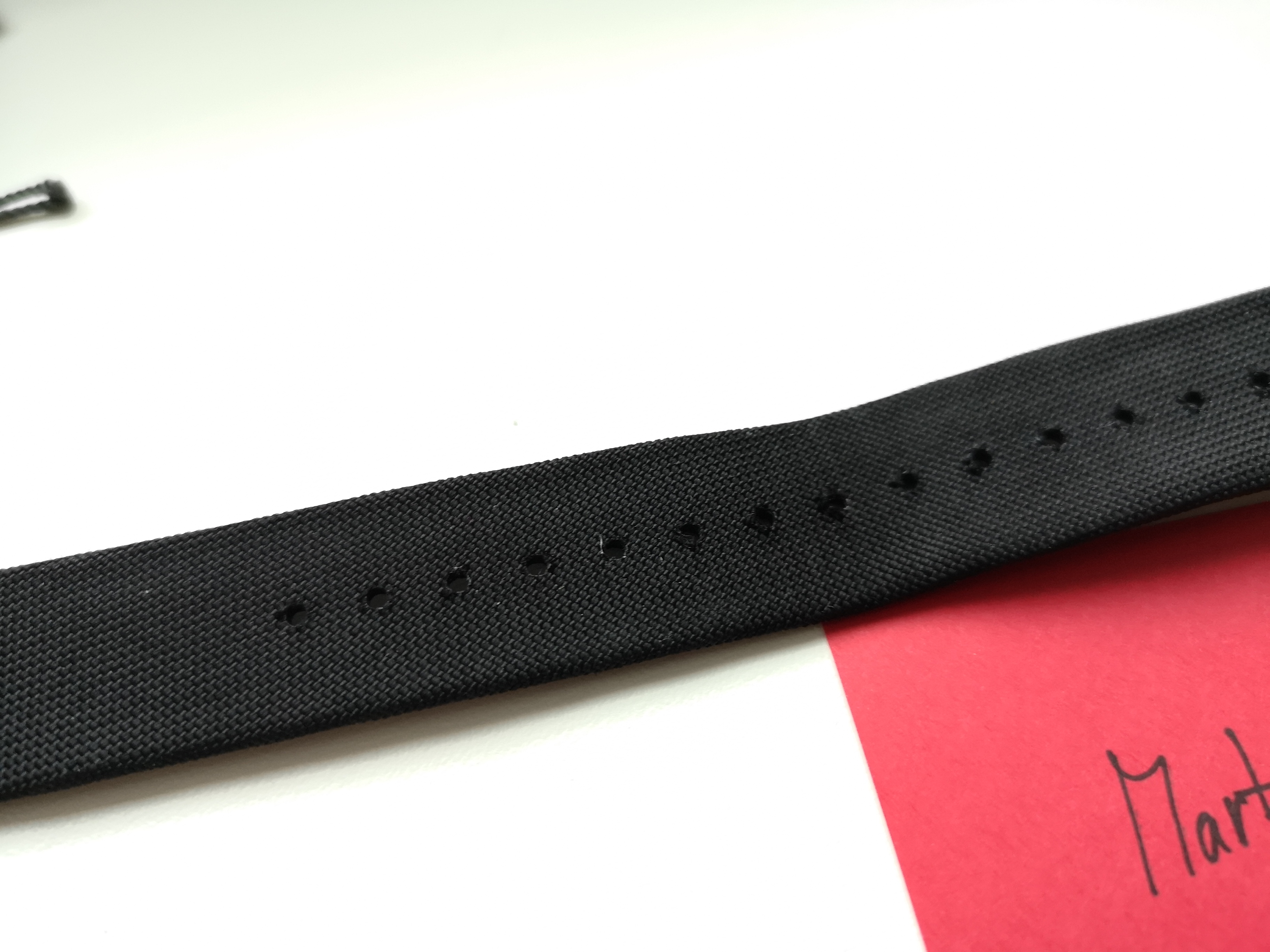 [FOR SALE] OMEGA GEN 21mm black coated nylon fabric strap Replica