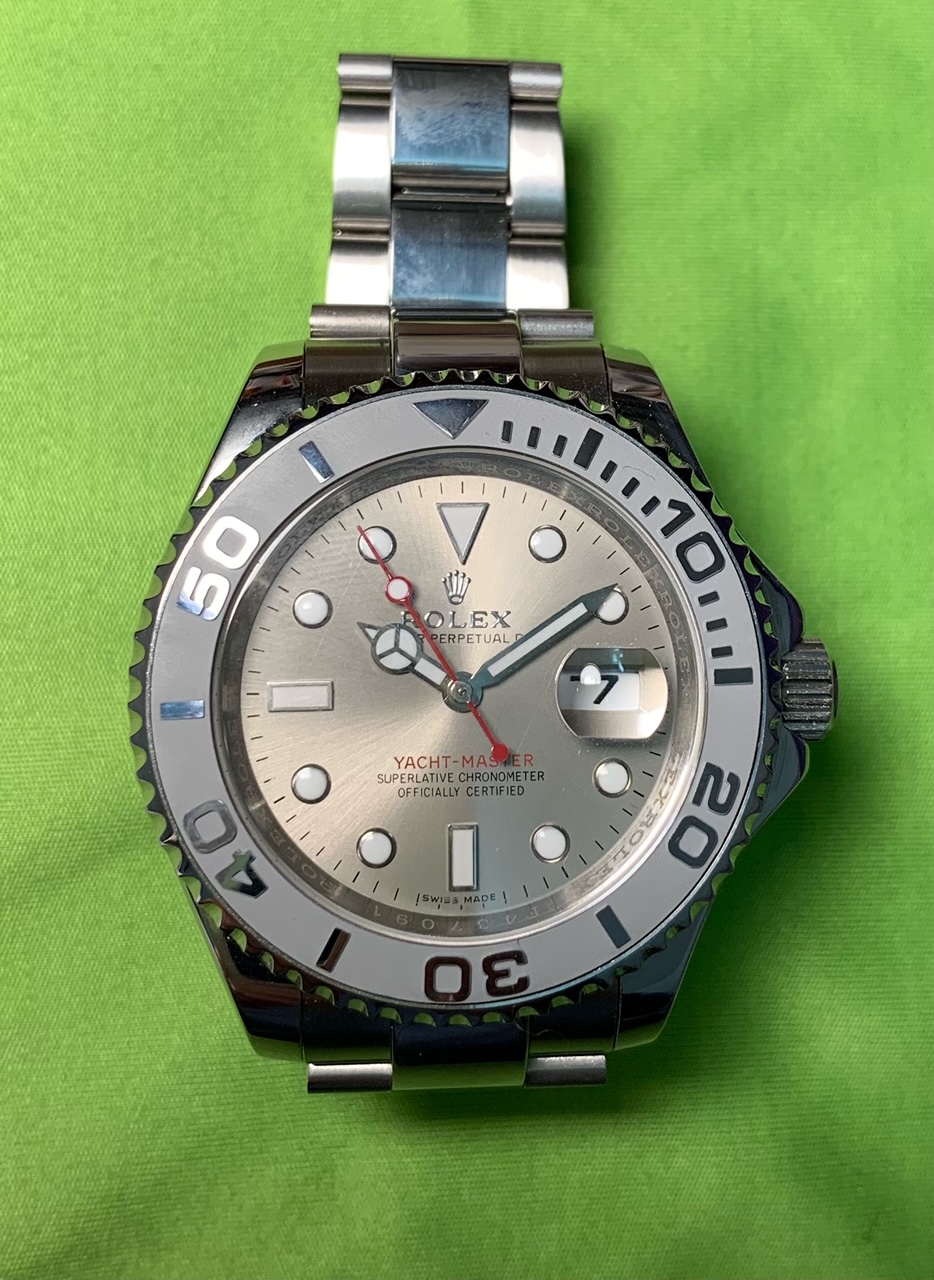 DHGate Mini Review Rolex Yacht Master 116622 (Grey dial) Replica