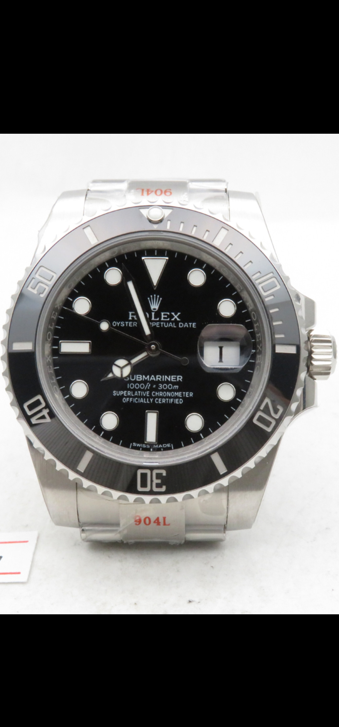 Rolex submariner date noob v11 eta clone movement datewheel Replica Watch Info