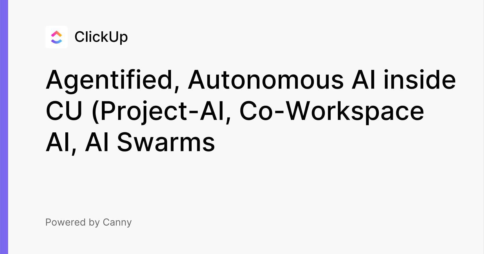 Agentified, Autonomous AI inside CU (ProjectAI, CoWorkspace AI, AI