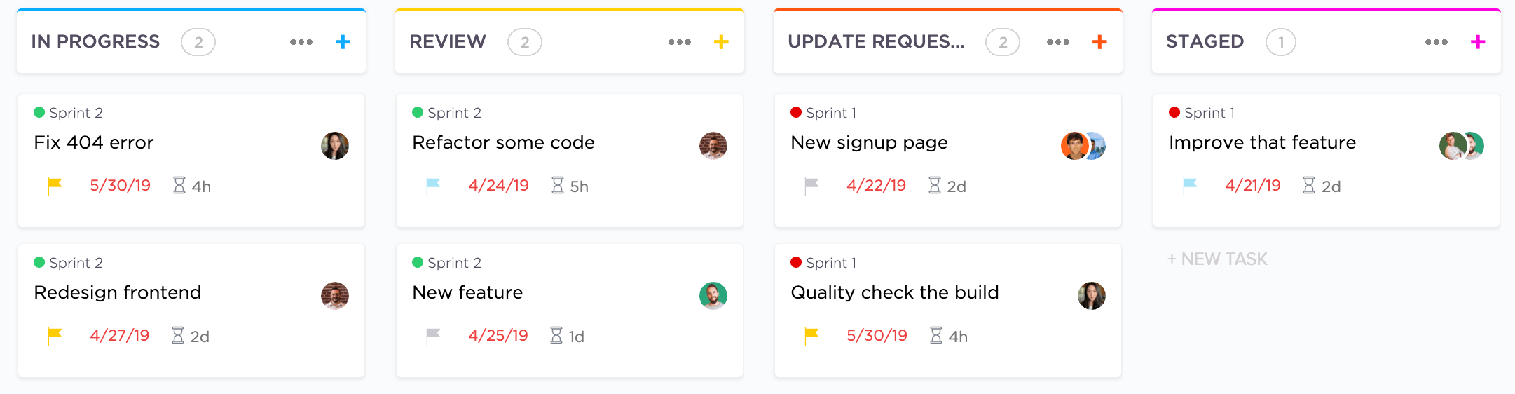 How to Build and Use a Scrum Board (With Examples) ClickUp