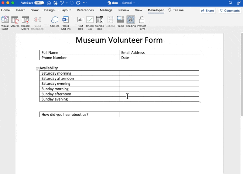 How to Create a Fillable Form in Word (+ Templates) ClickUp