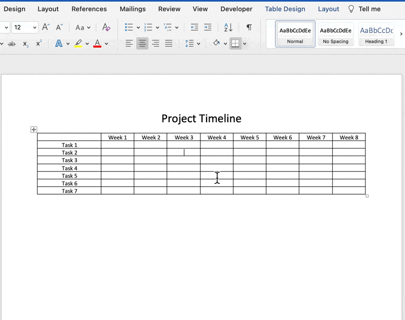 How to Create a Gantt Chart in Microsoft Word (With Templates!) ClickUp