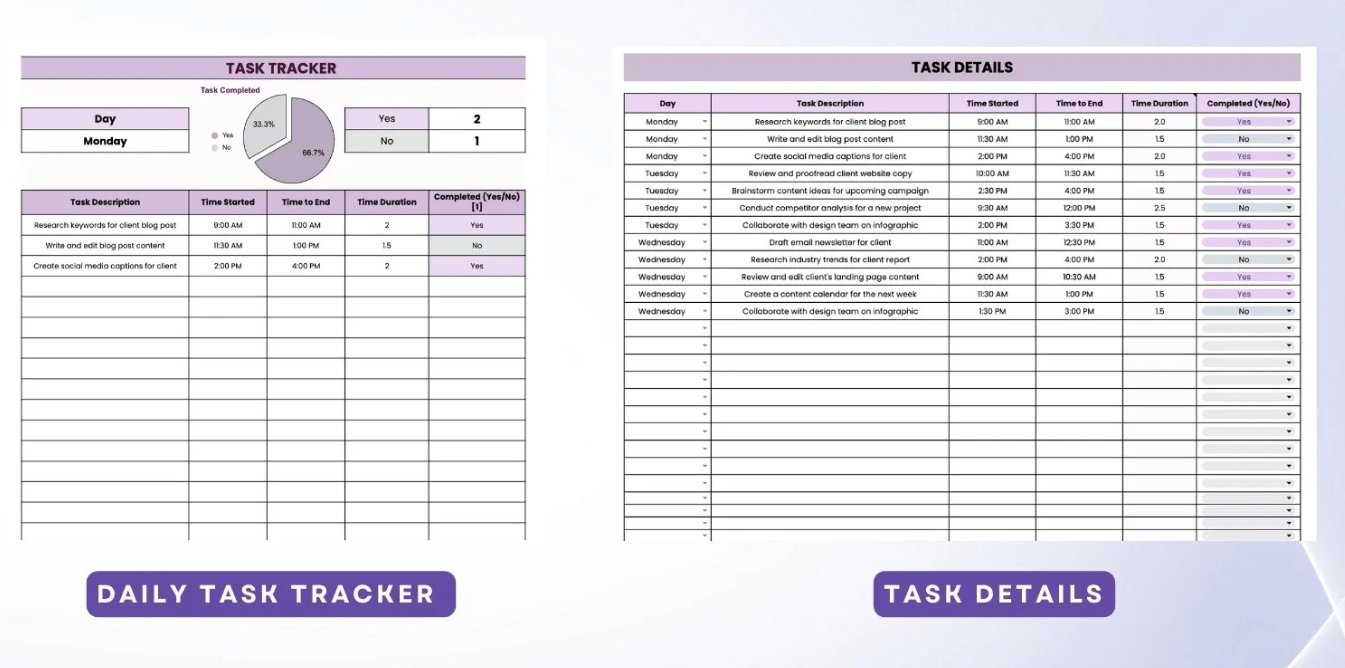 Free Daily Task Tracker Google Sheets Templates ClickUp