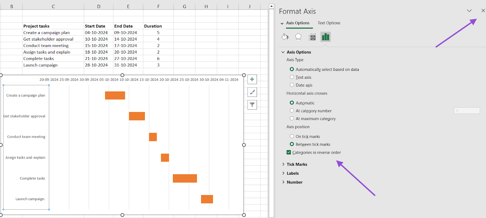 How to Make a Gantt Chart in Excel (With Templates) | ClickUp