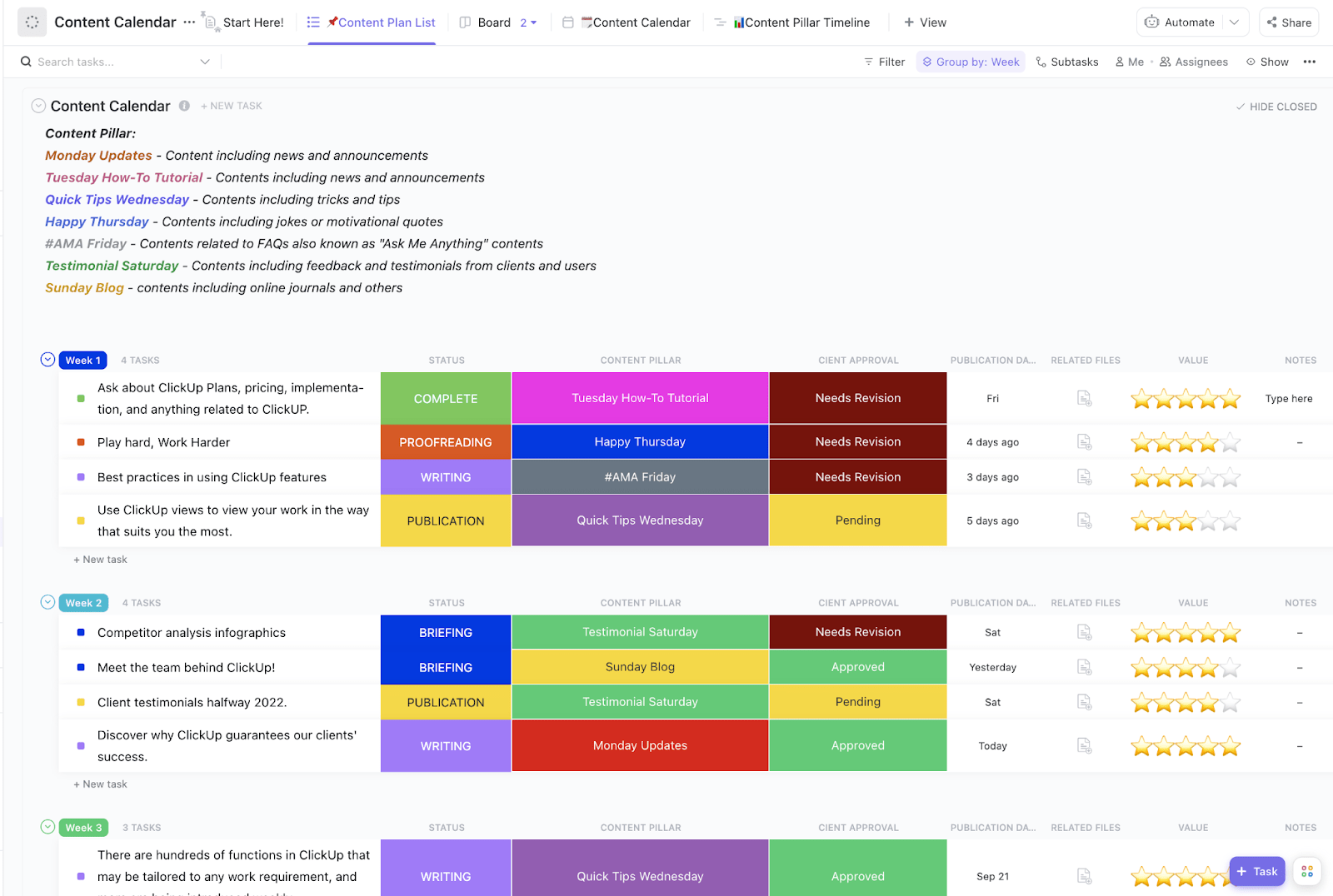 15 Free Content Calendar Templates for Social Media
