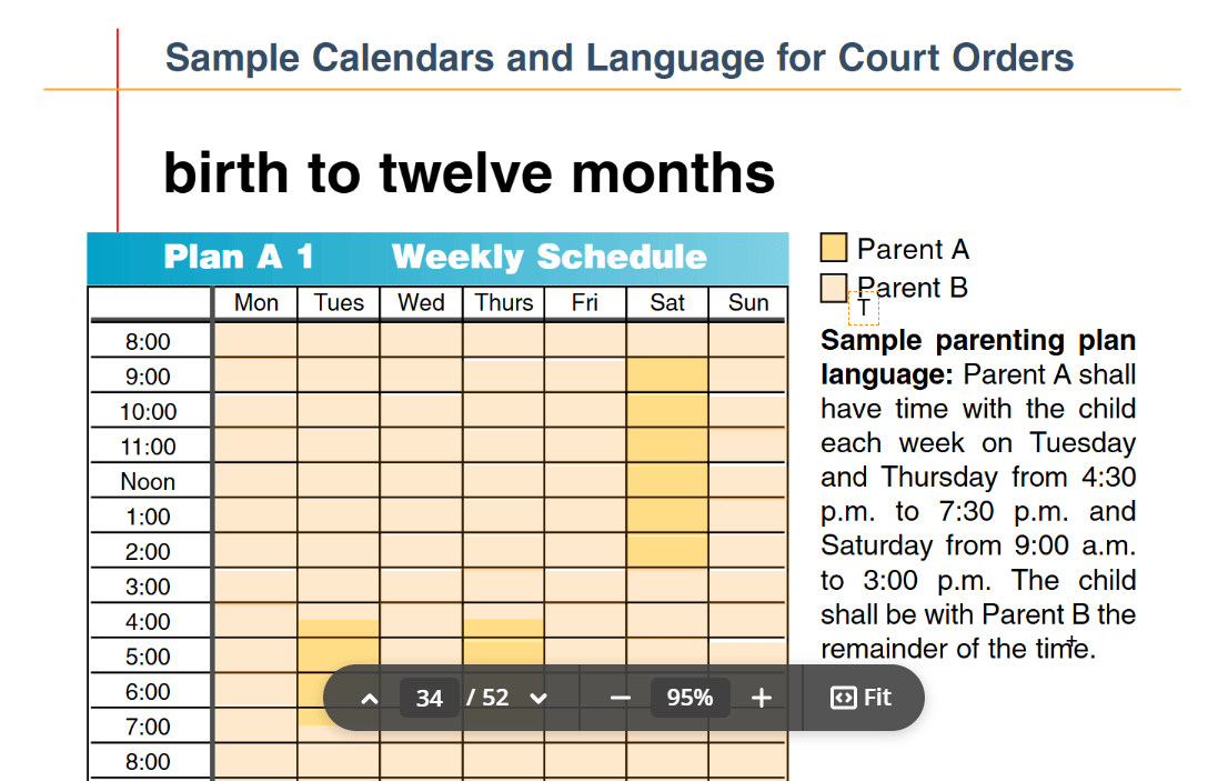 12 Free Custody Schedule Templates for CoParenting in 2026