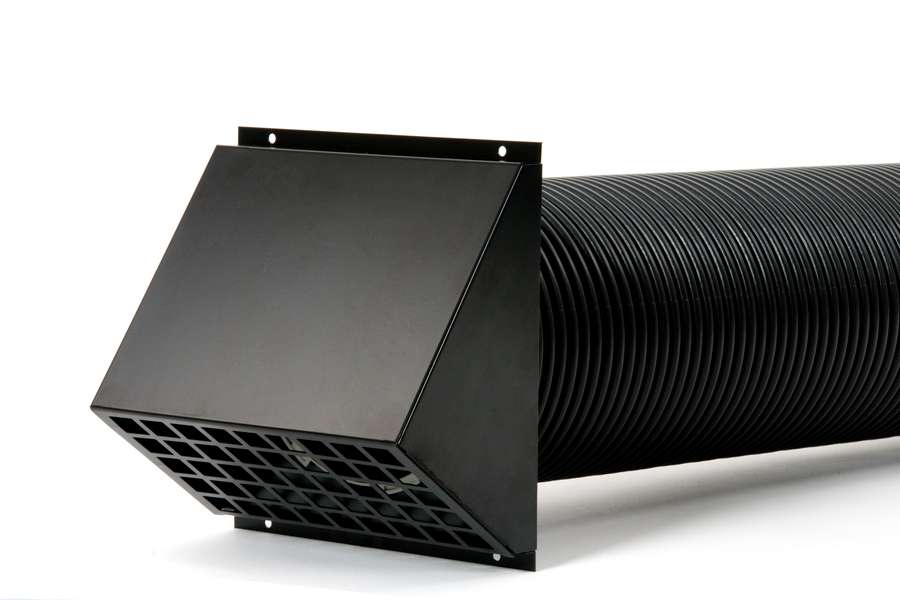 Flexalen HRV 160/125 Wall Terminal Black ClickVent