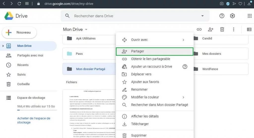 Comment Créer un dossier partagé dans Google Drive gratuitement