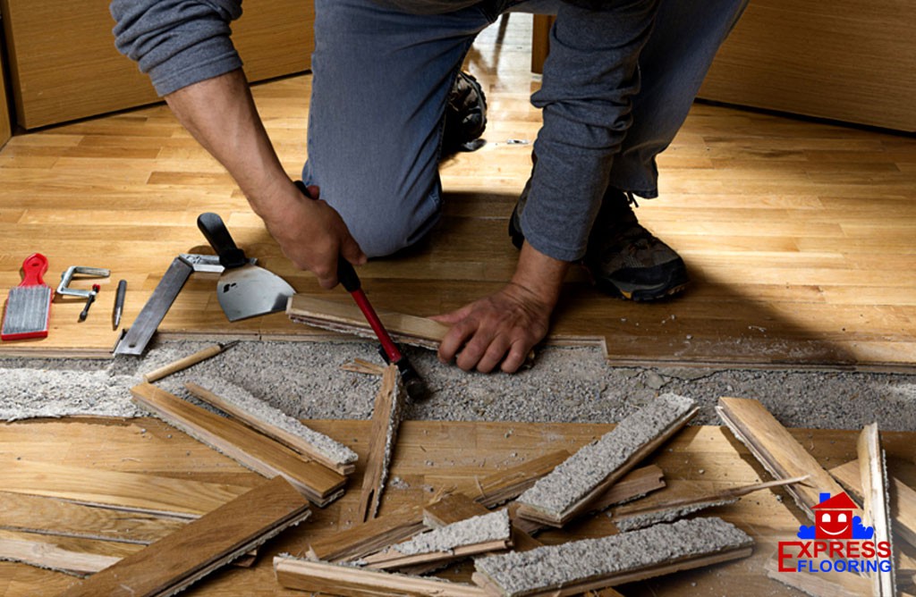 A Quick and Easy Way to Repair Buckled Hardwood Flooring Express Flooring