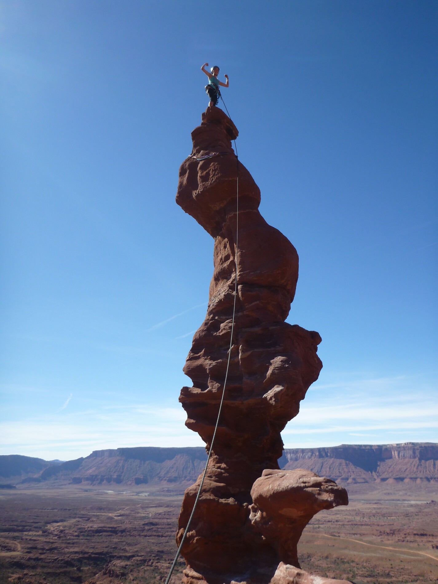 Moab Tower Climbing Tour Ancient Art Tower Moab Cliffs and Canyon