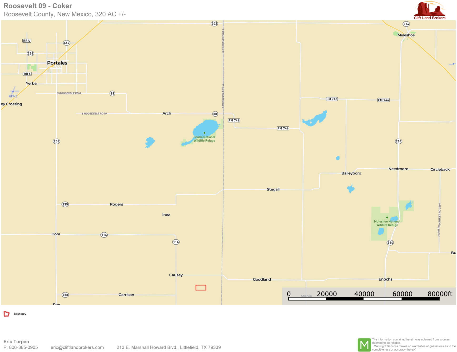 320 +/ Acres in Roosevelt County, New Mexico Clift Land Brokers