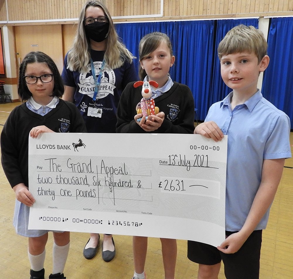 St Francis School in Nailsea raise over £2600 for The Grand Appeal