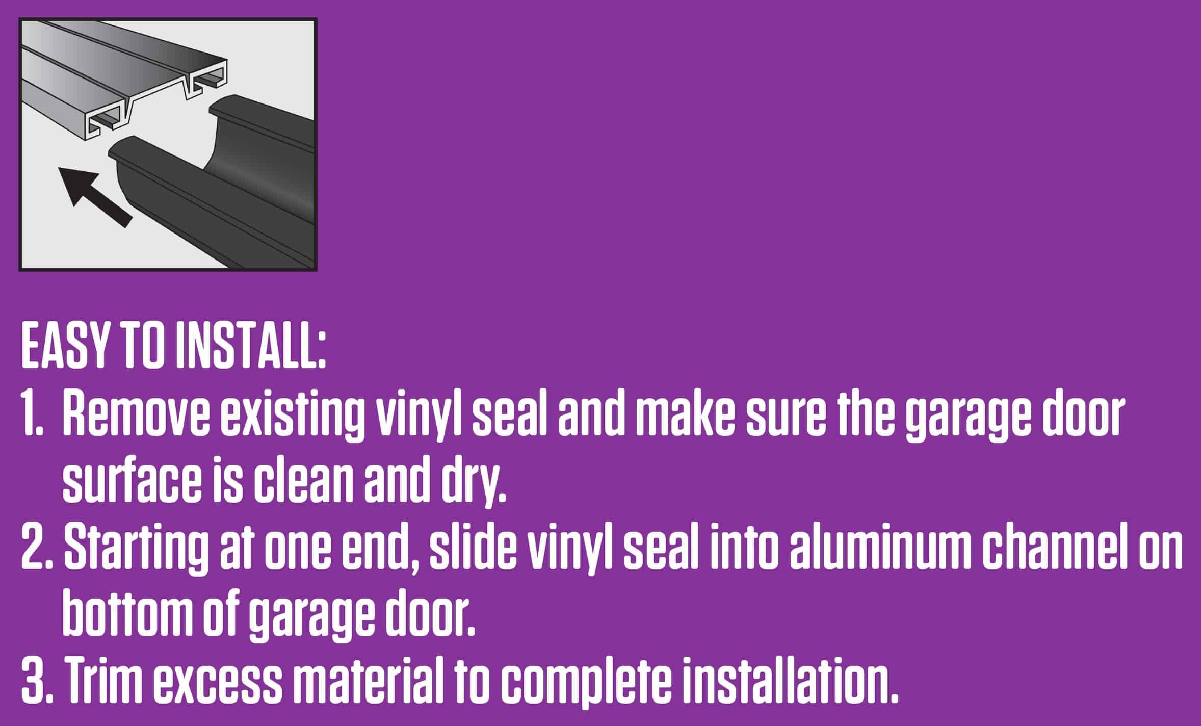 DENY™ GARAGE DOOR SEAL, BOTTOM Climaloc Solutions